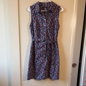 Tommy Hilfiger Navy Floral Midi Dress